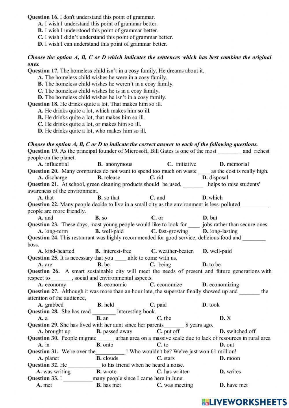 First mid-term test  a - g12
