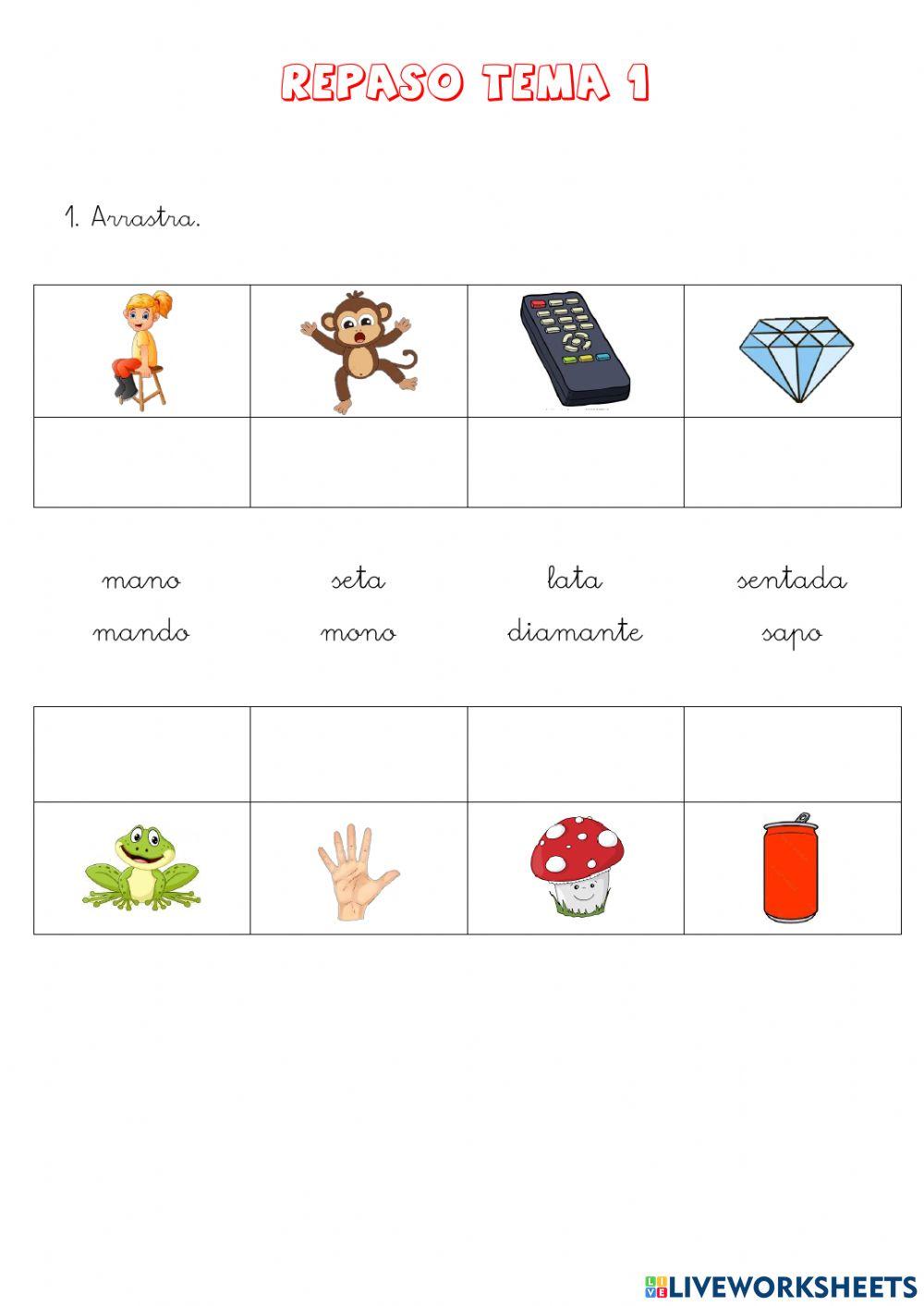 Repaso tema 1 lengua