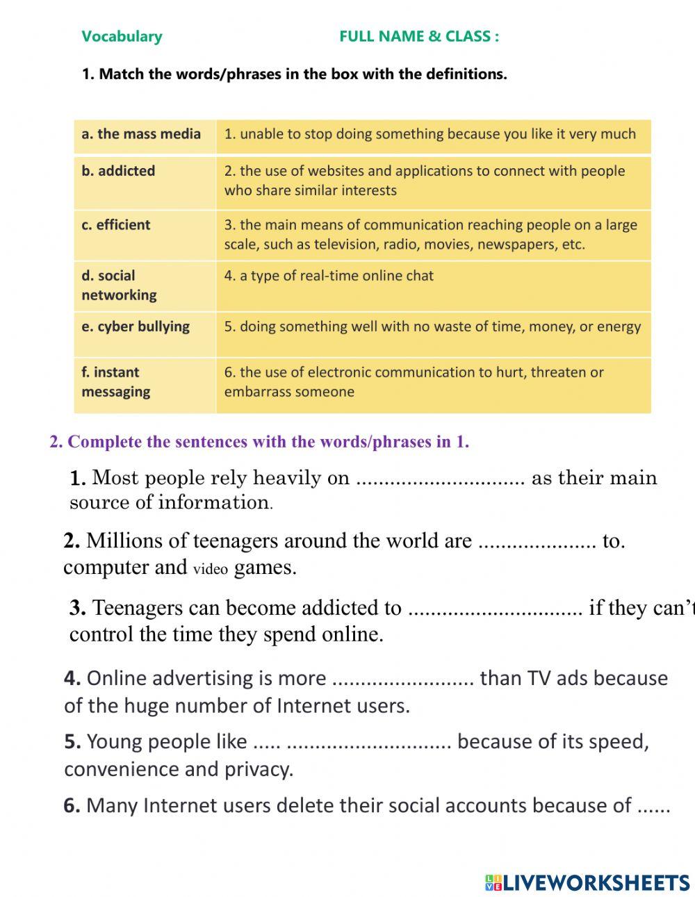 Unit 4 language grade 12