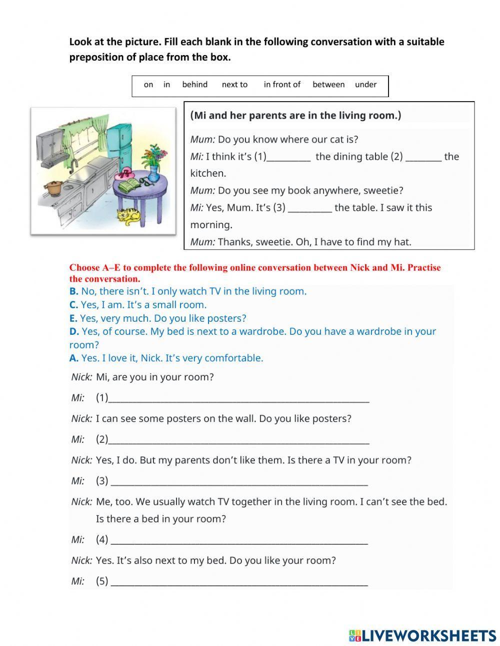 Grammar and vocabulary Unit 2-G6-Global Success
