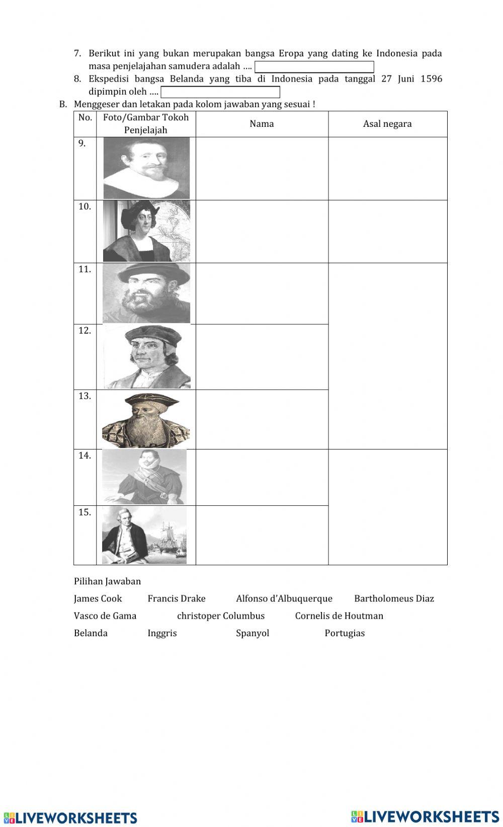 LKS Interaktif Kedatangan Bangsa Barat ke Indonesia