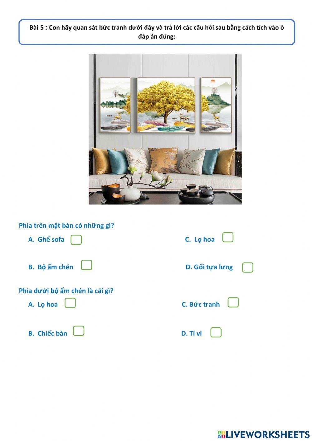 Phiếu bài tập toán tổng hợp cho trẻ 5 tuổi