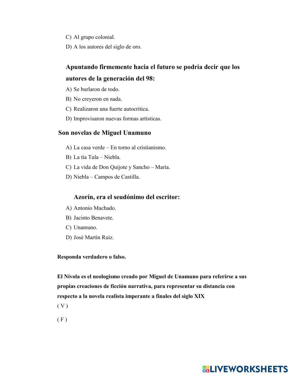 Generación del 98 y del 27