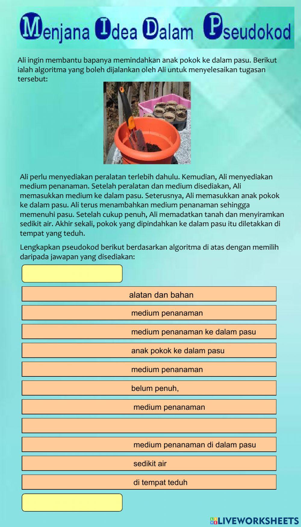 Jana Idea dalam pseudokod
