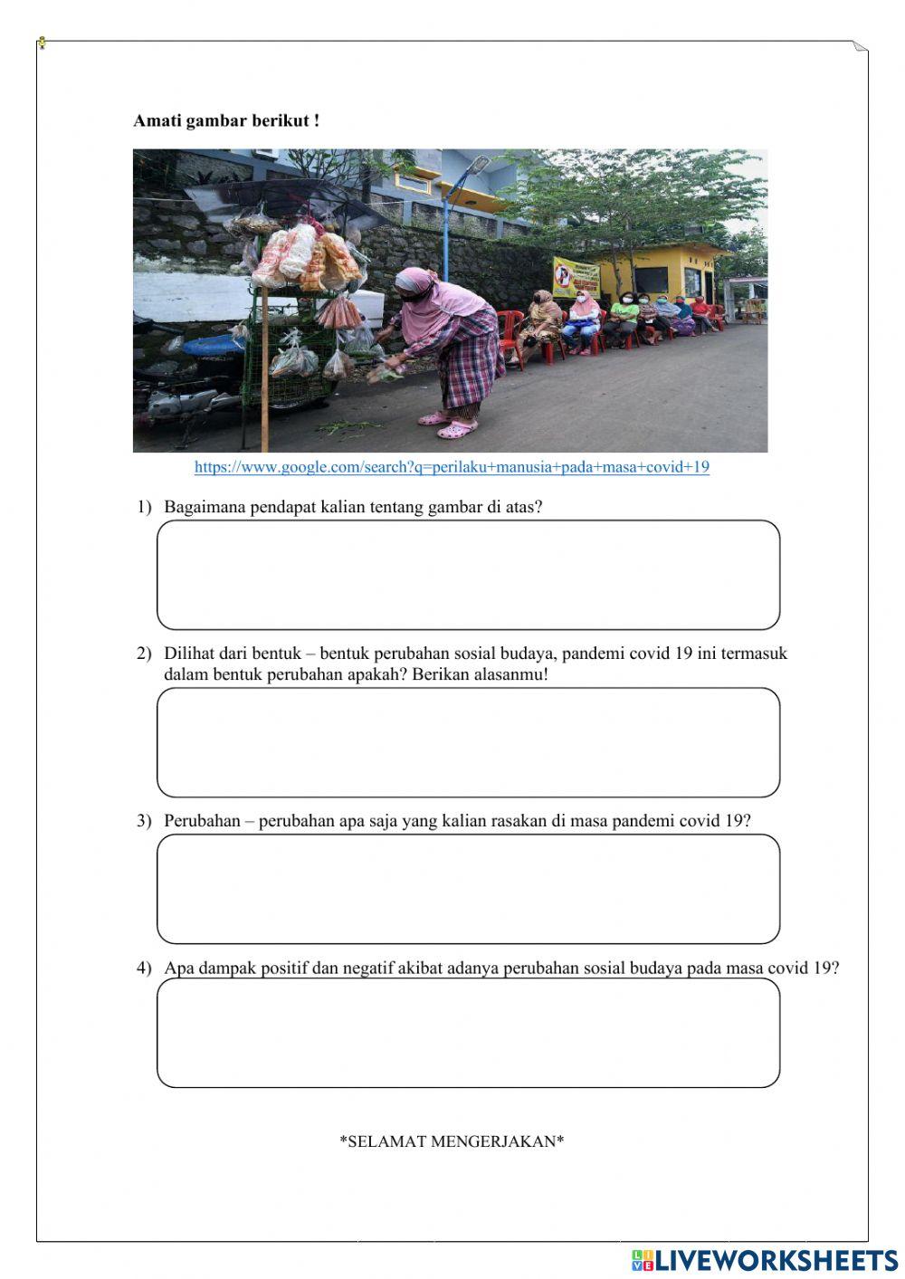 Dampak perubahan sosial budaya