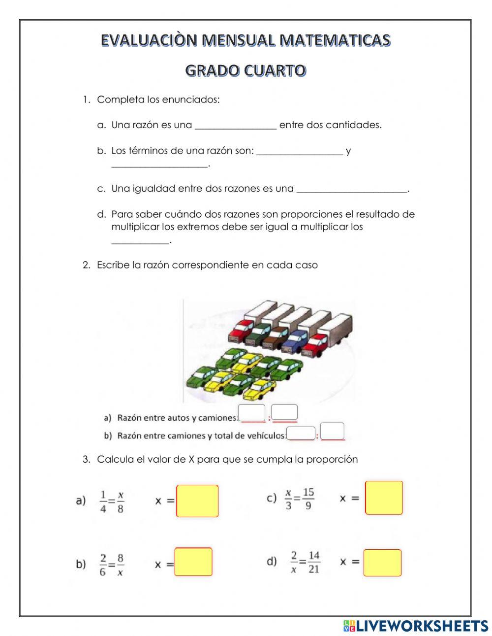 Evaluacion mensual 4 oct