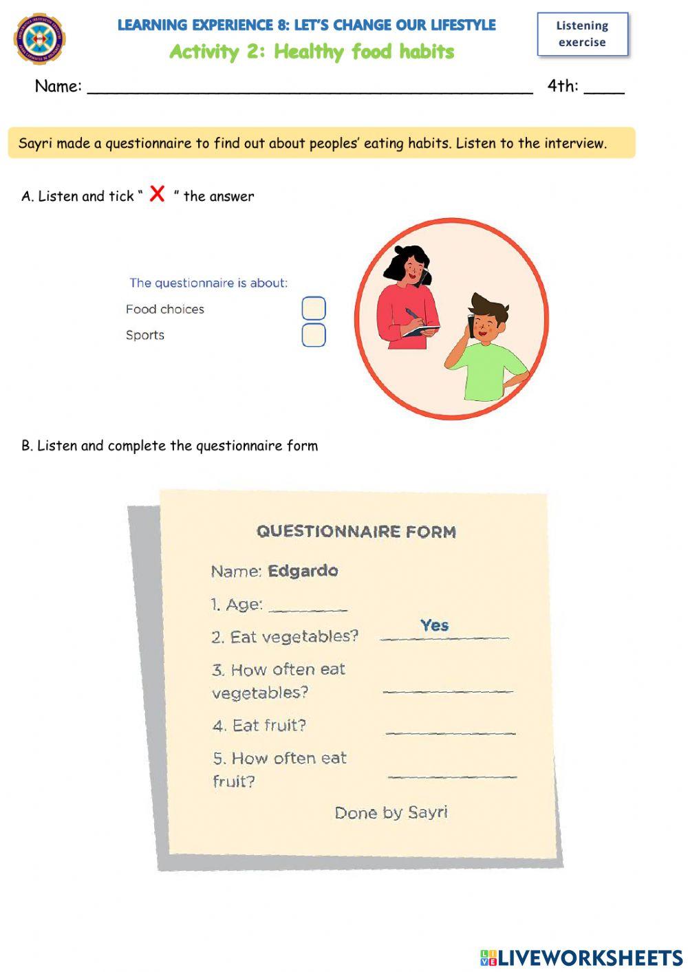 LE8 Activity 2 Listening and Practice