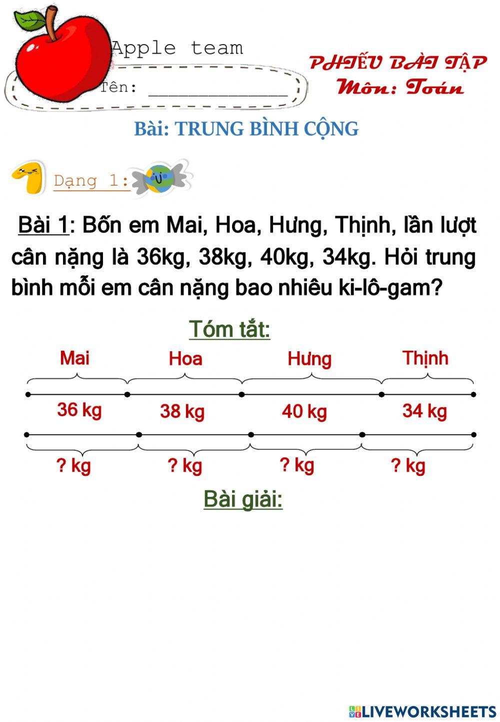 Trung bình cộng