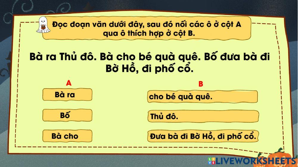 Bài ôn tiếng việt tuần 6