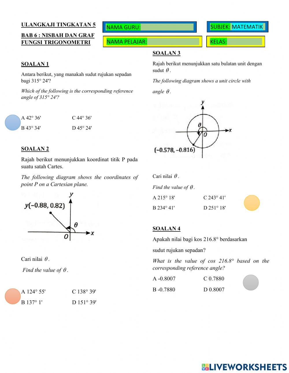 Bab 6 nisbah dan graf fungsi trigometri