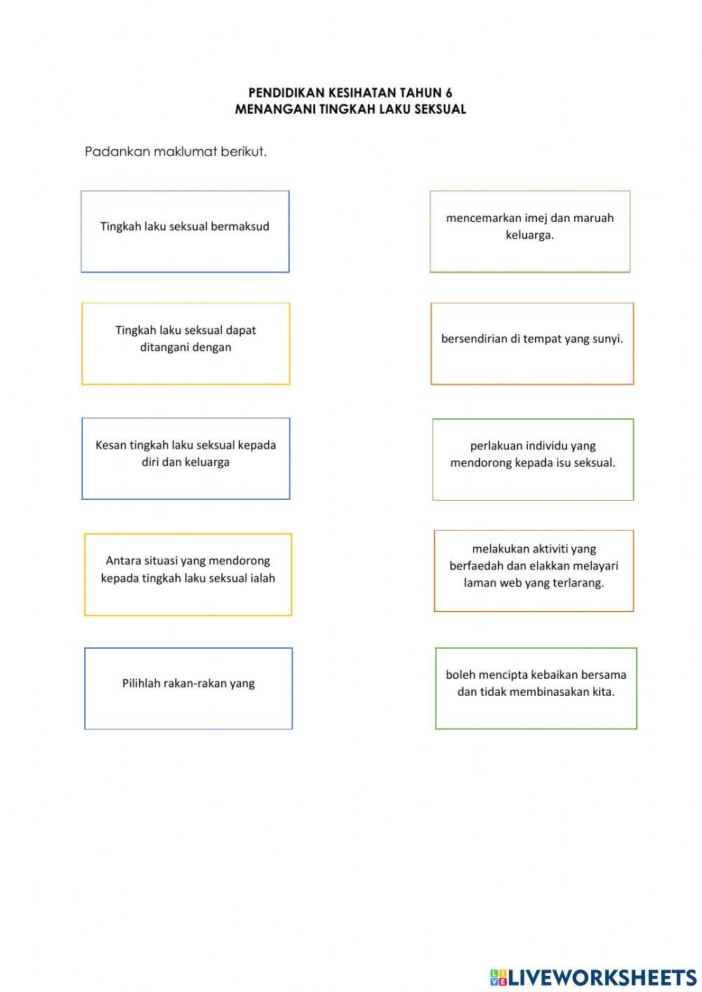 Tangani tingkah laku seksual