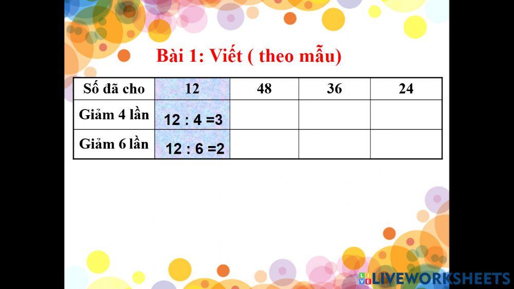 Giảm đi một số lân Giảm đi một số lân