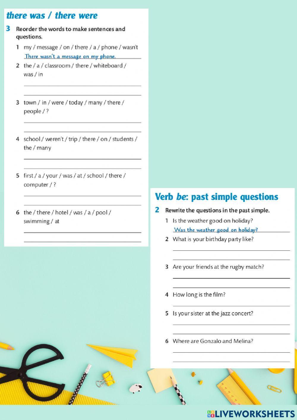 Unit 5: Moments in Time (T L1 Grammar)