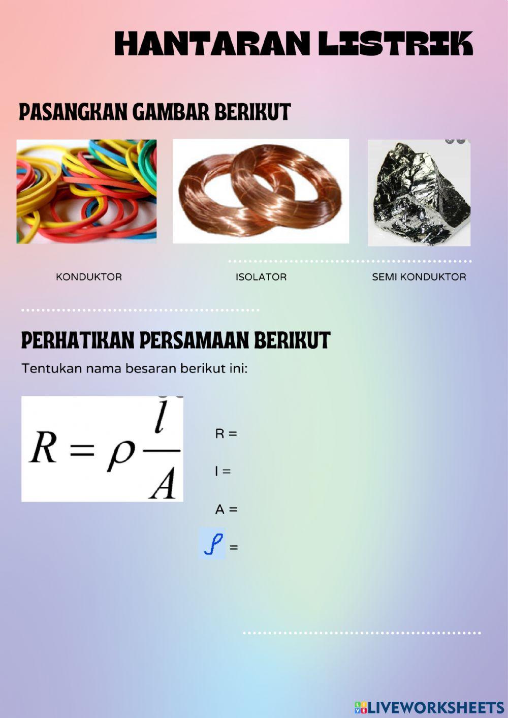 PH 1 Arus Listrik & Hantaran Listrik