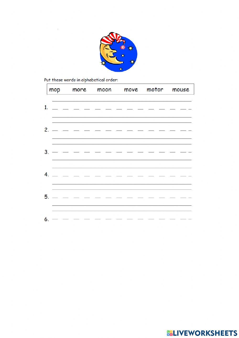 Alphabatical Order with Third Letter