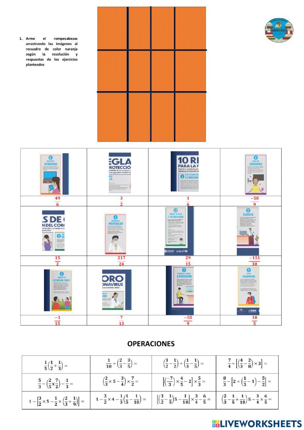 Actividad 4. Refuerzo Números Racionales