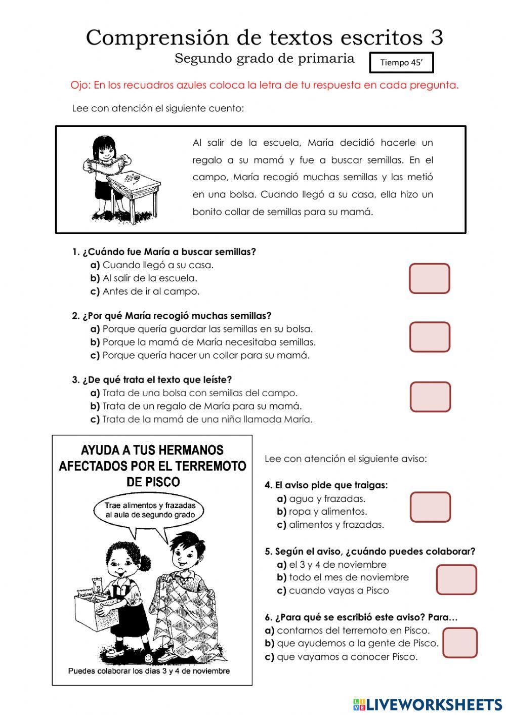 Comprensión de Textos Escritos 3