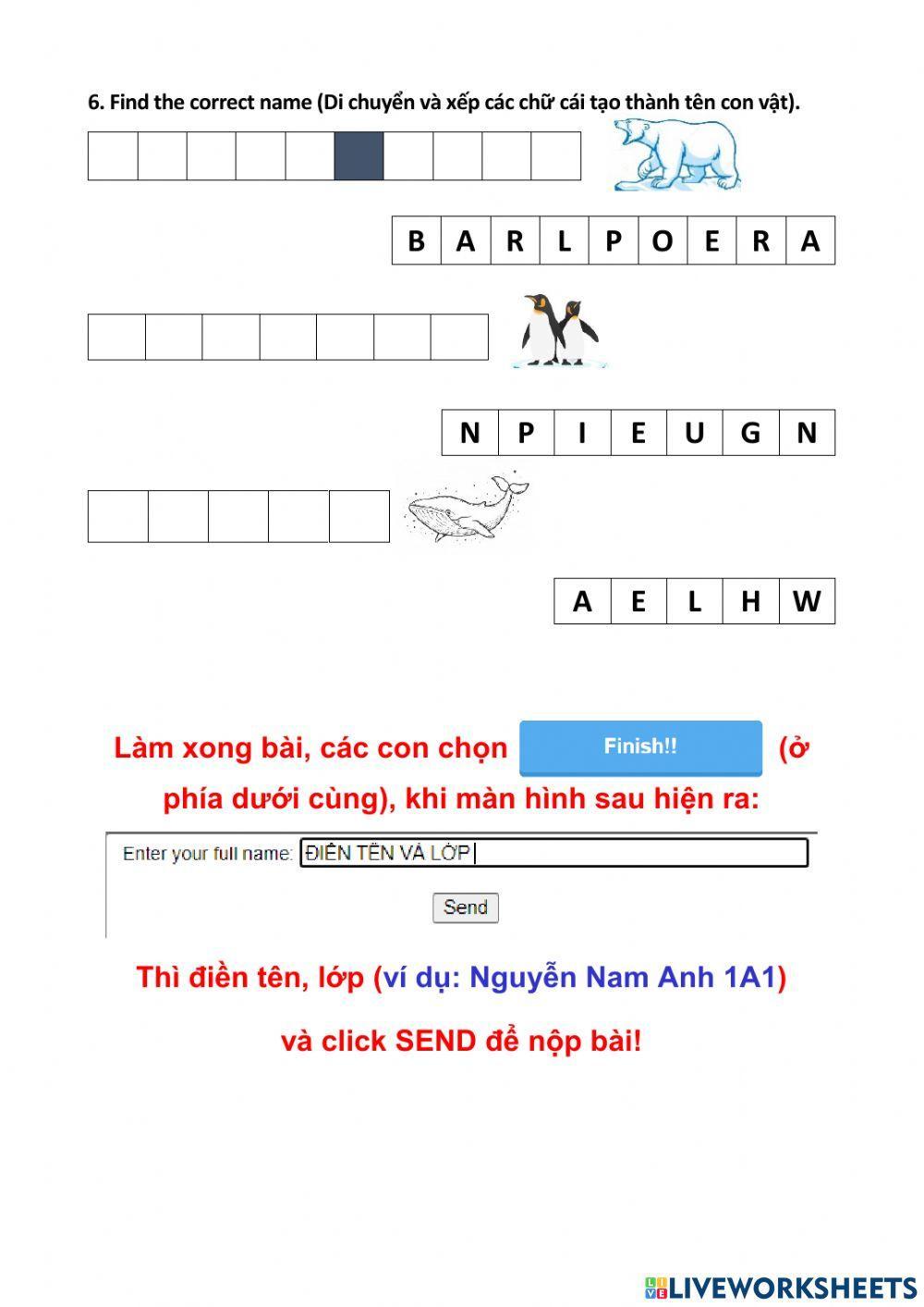 1st TEST - SCIENCE GRADE 1