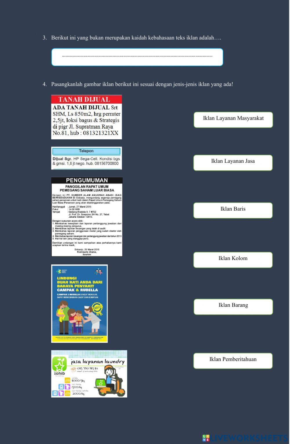 Lkpd teks iklan
