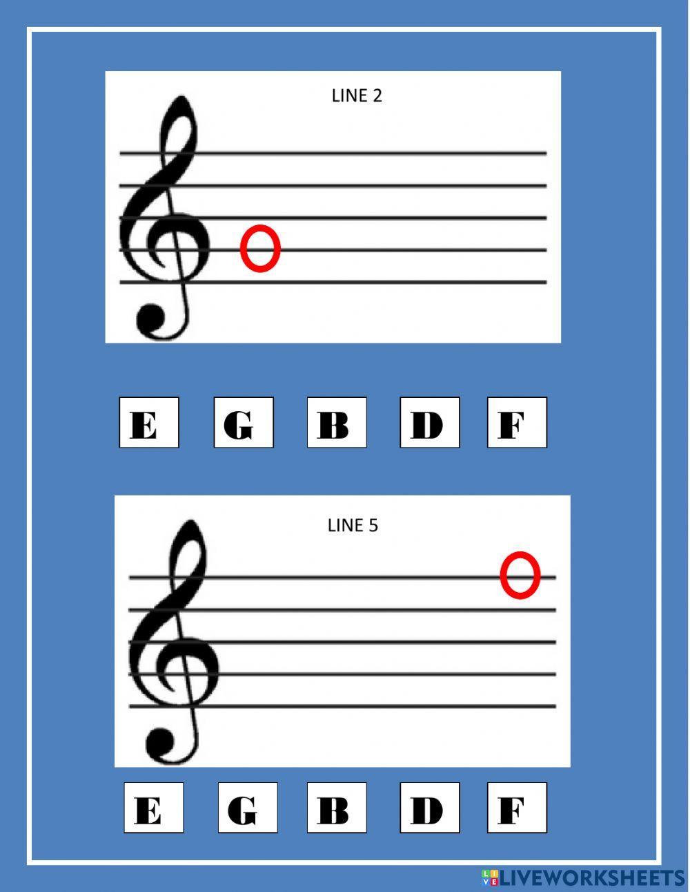 Staff Letters (Treble Clef)