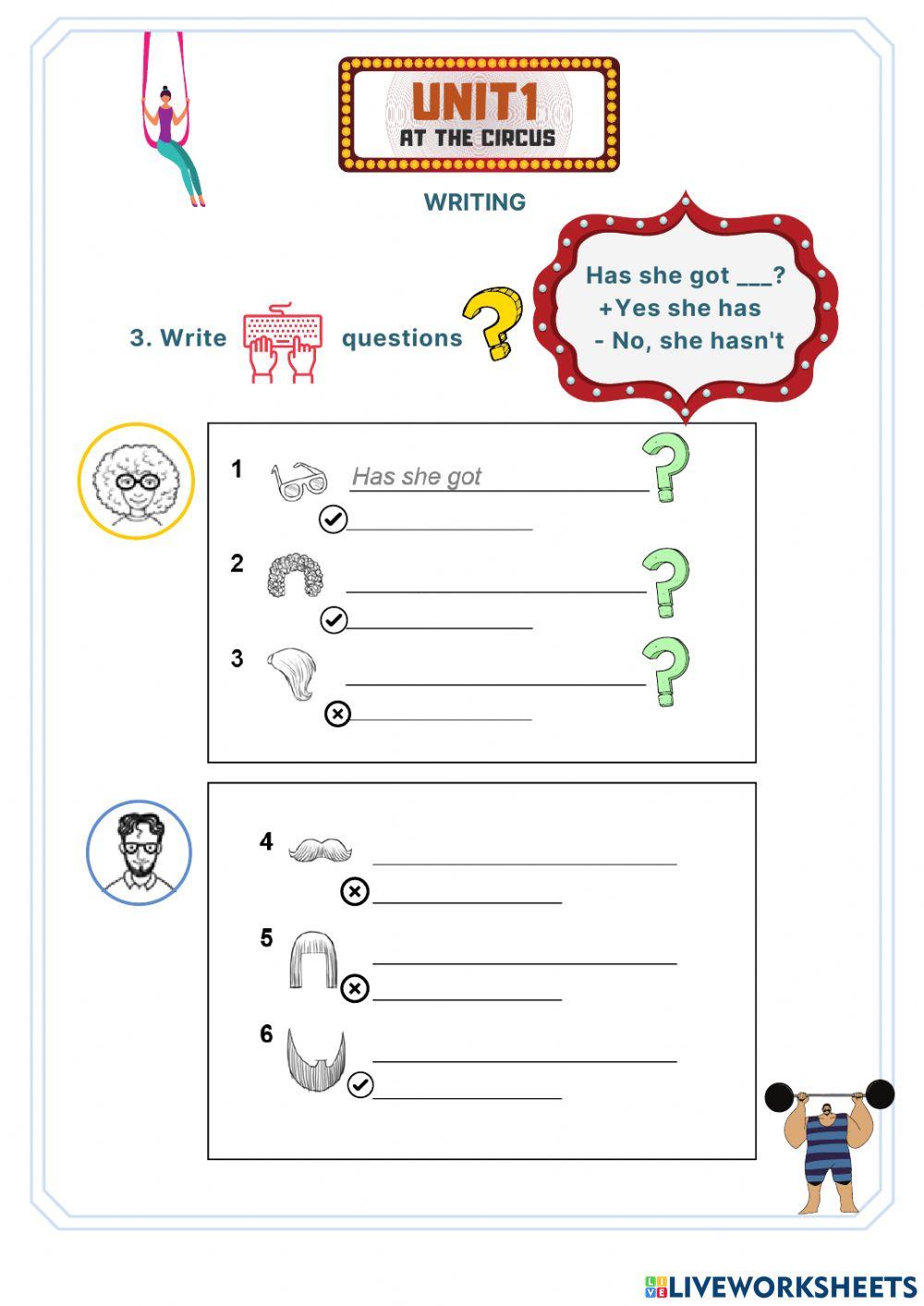 U.1 CIRCUS (Writing-adecuación)