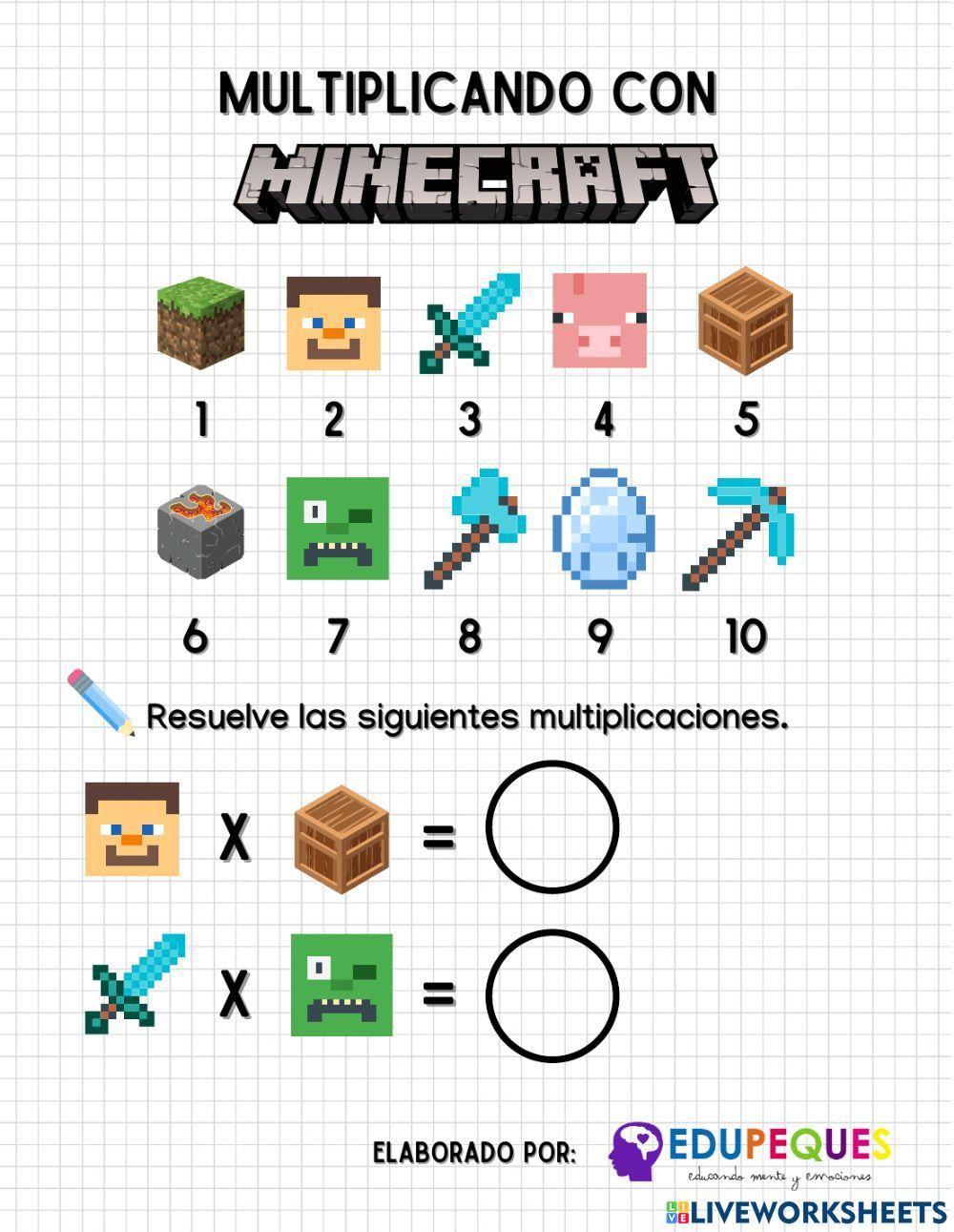 Multiplica con Minecraft! :D