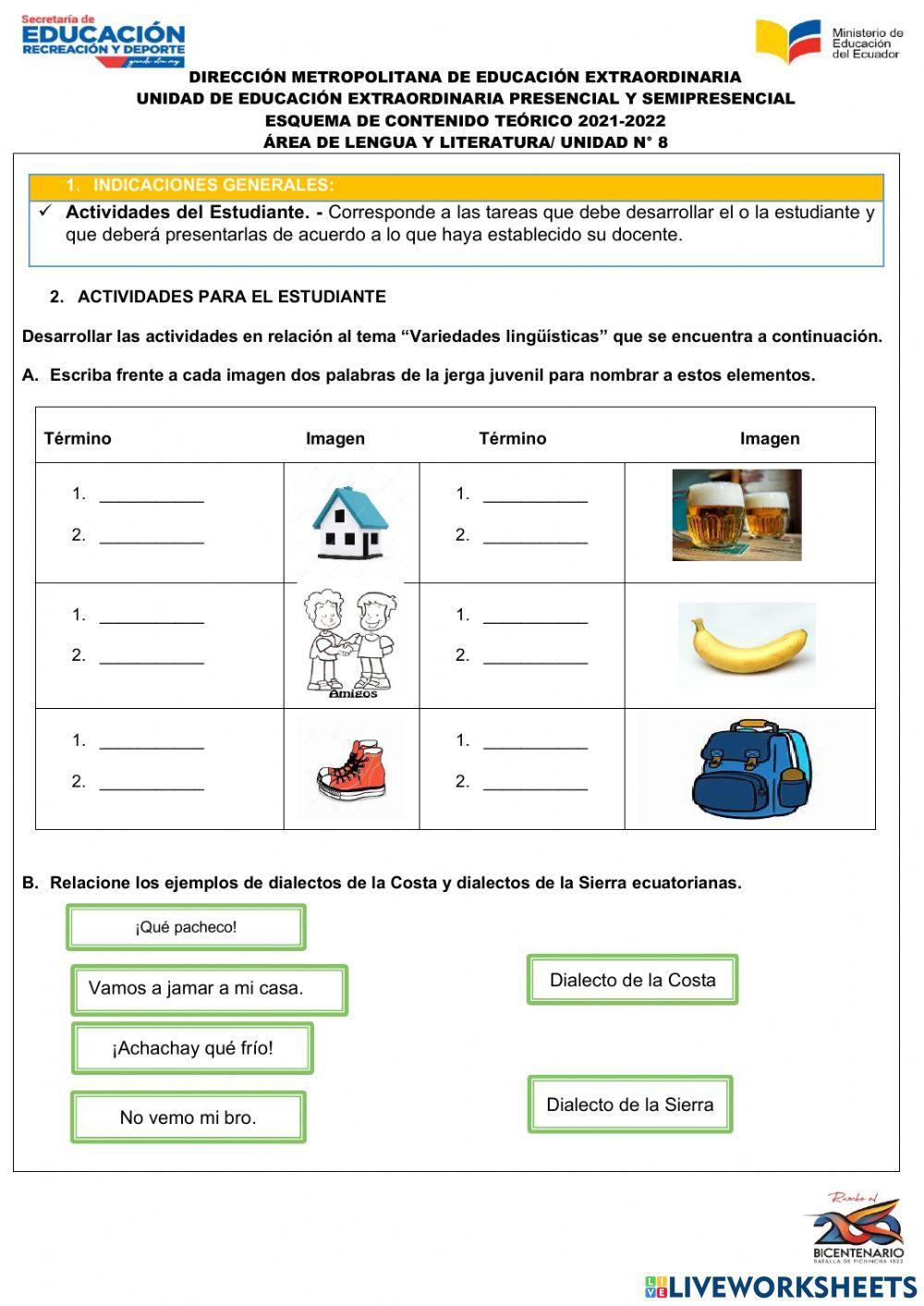 Variedades linguisticas