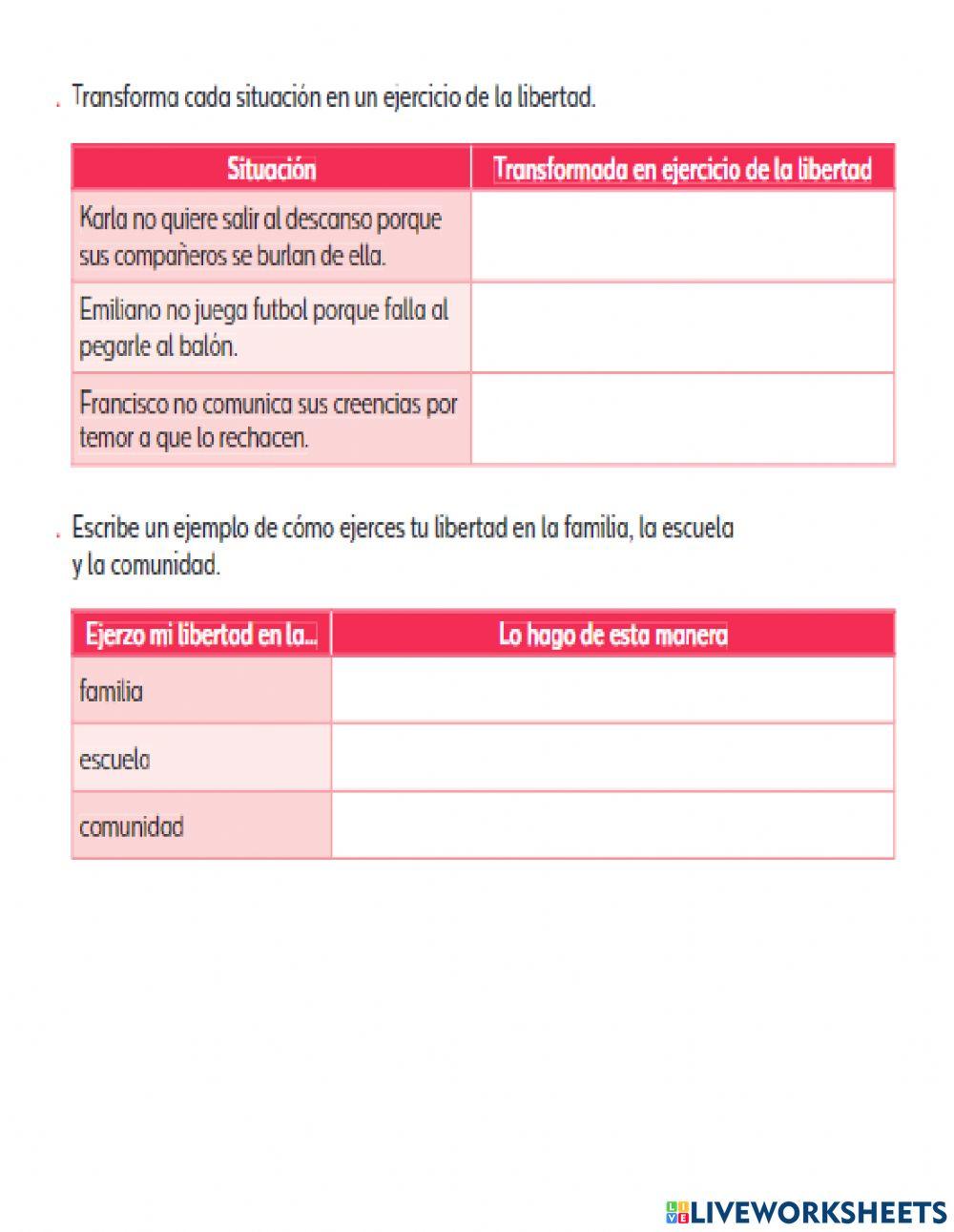 La libertad es un valor y un derecho