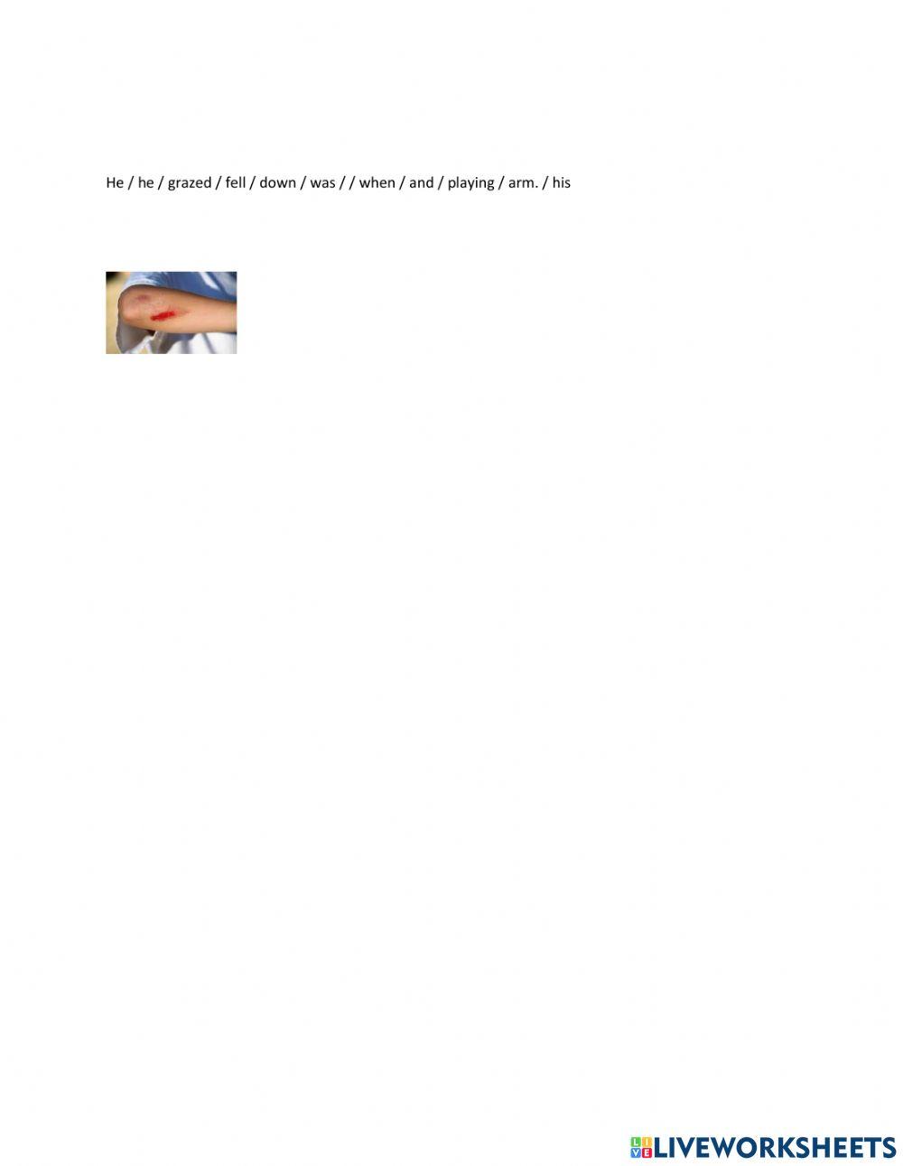 Past continuous injuries