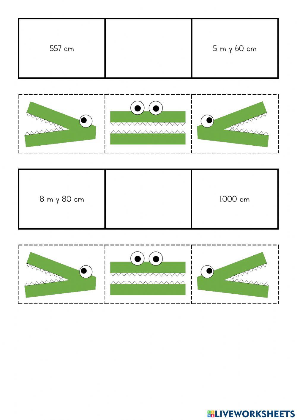 Comparando unidades de medida de longitud