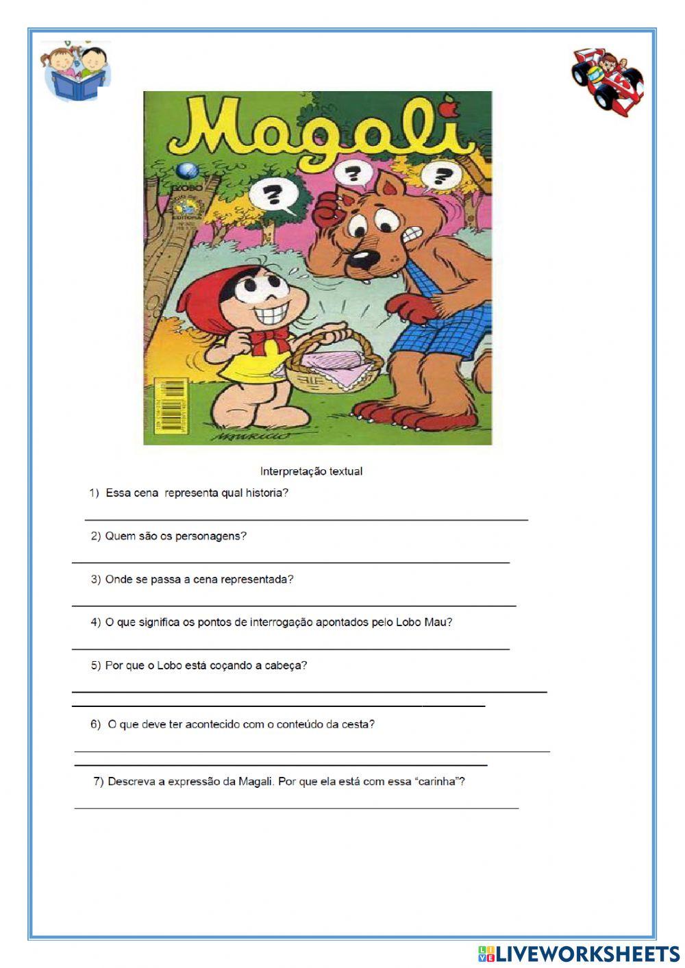 Interpretação textual  com imagem