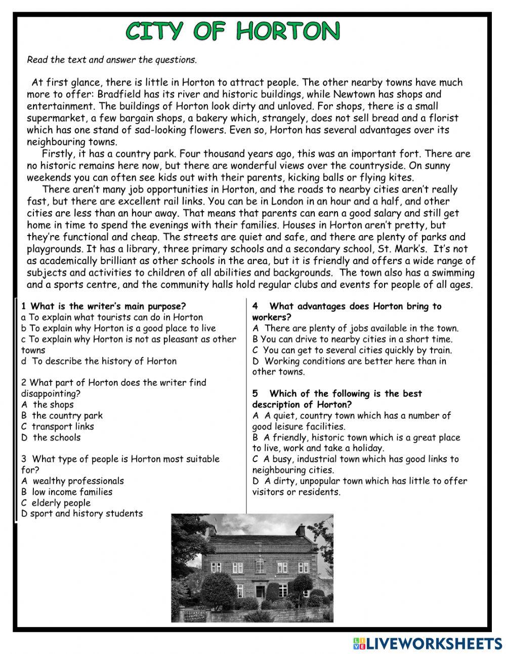 City of Horton PET Reader