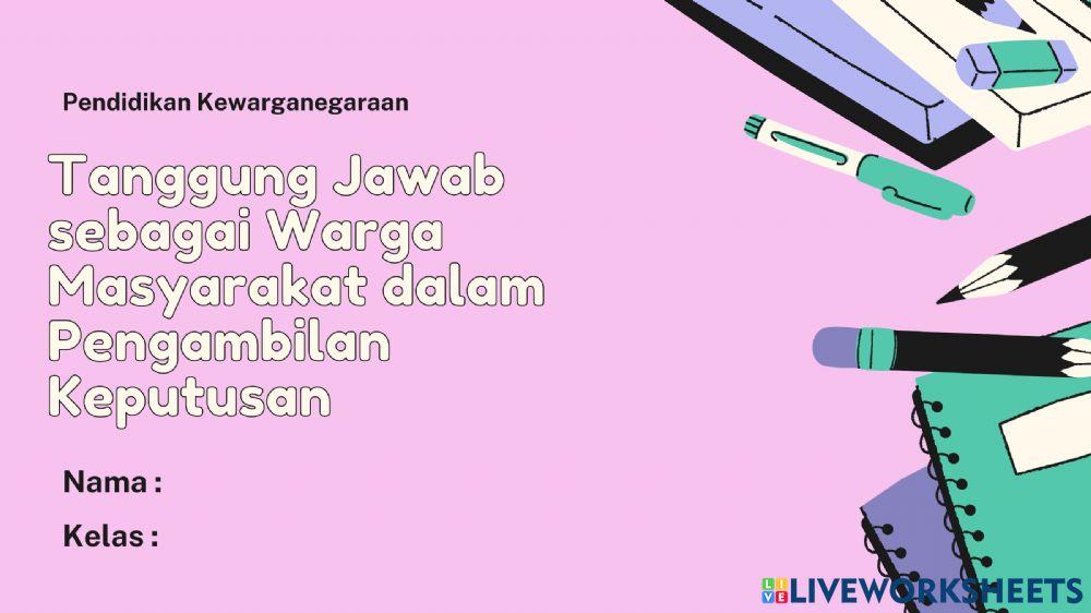 PKN Kelas 5 Tema 4 Subtema 2