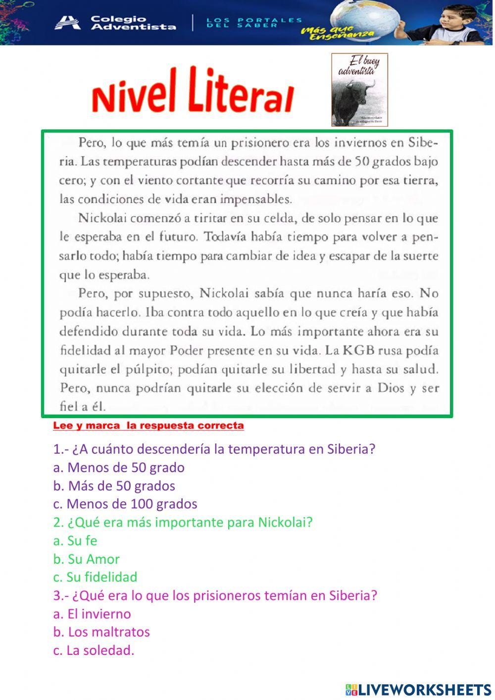 Comprensión lectora