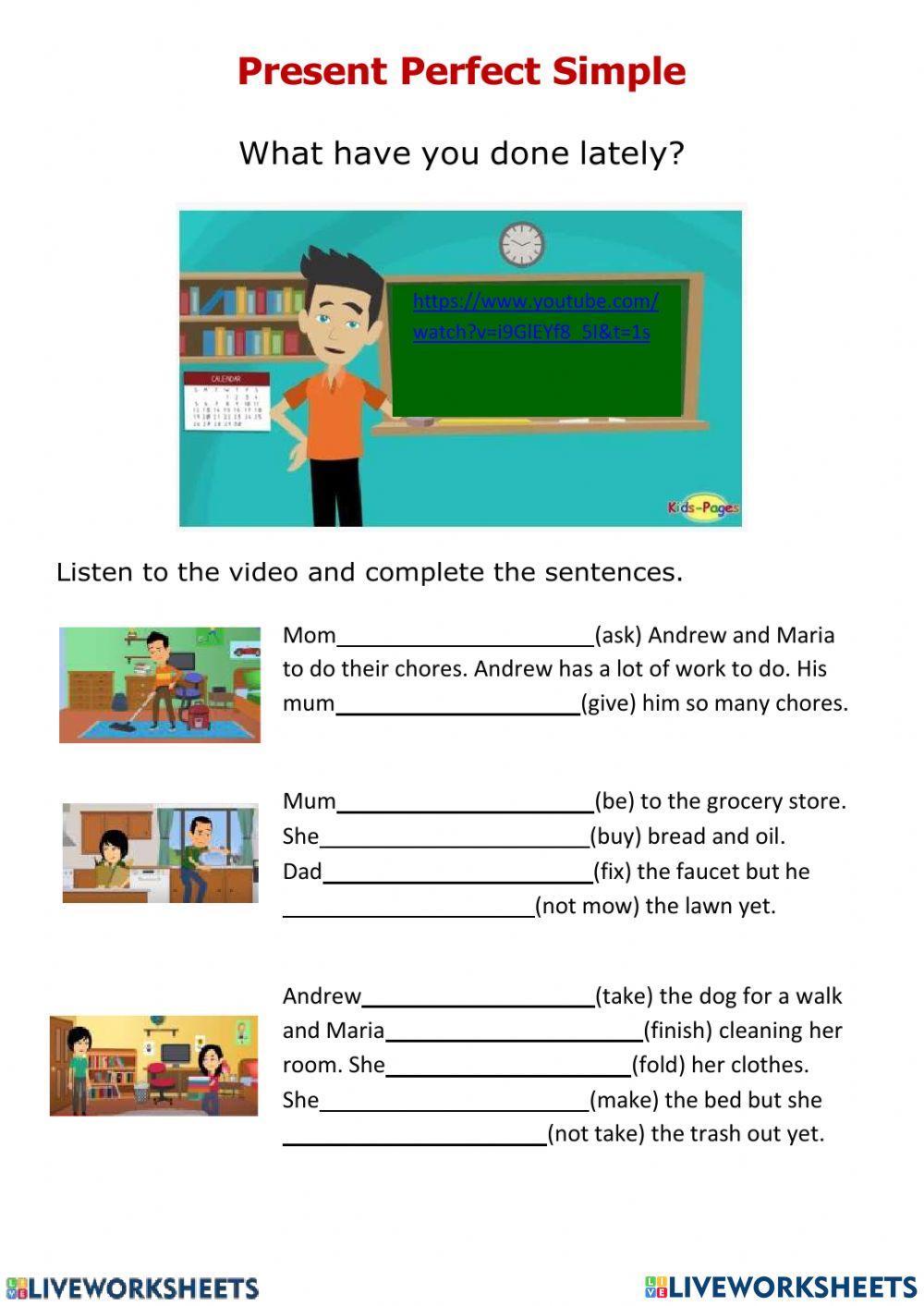 Present perfect Present perfect