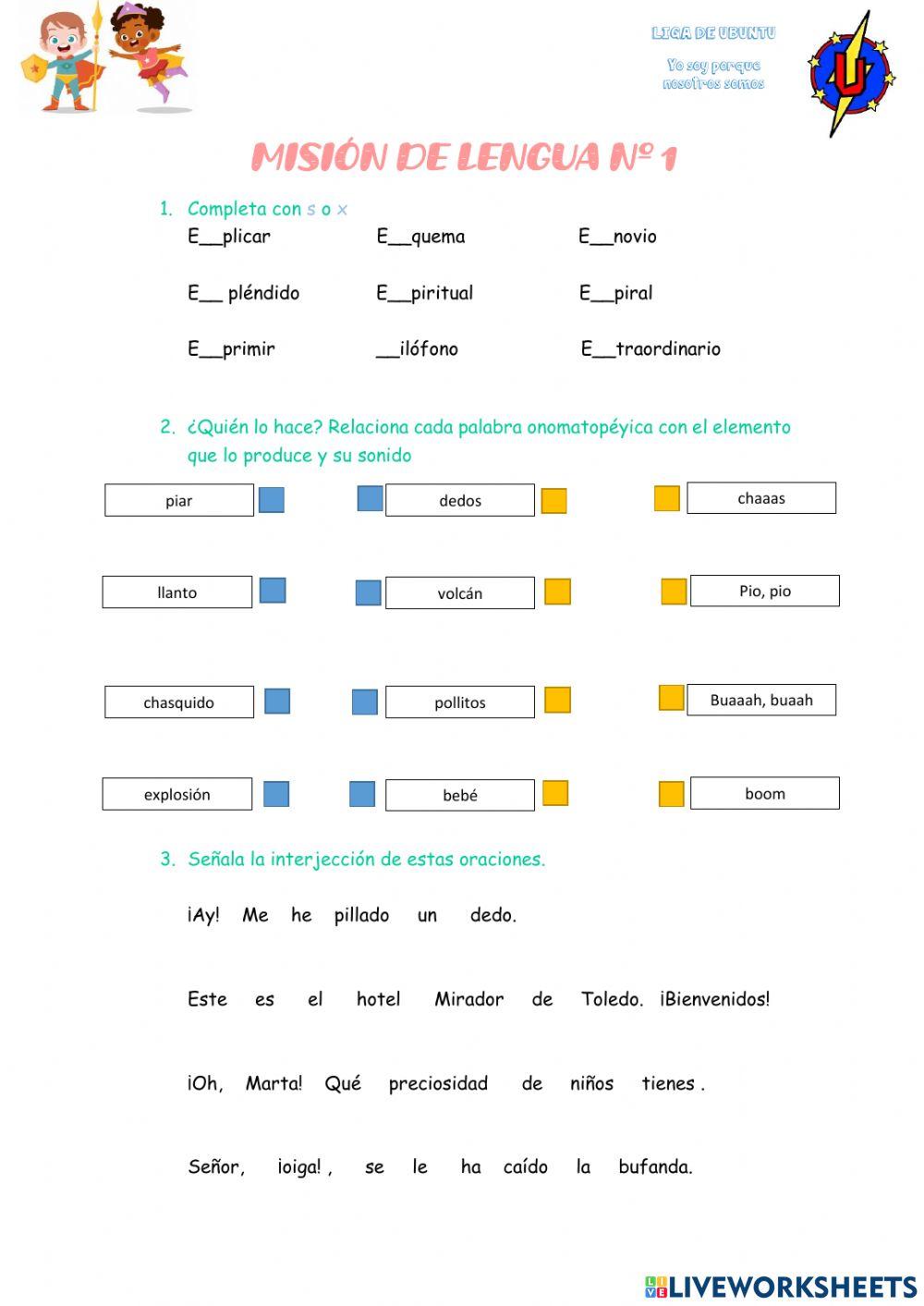 Examen1 de lengua 6º