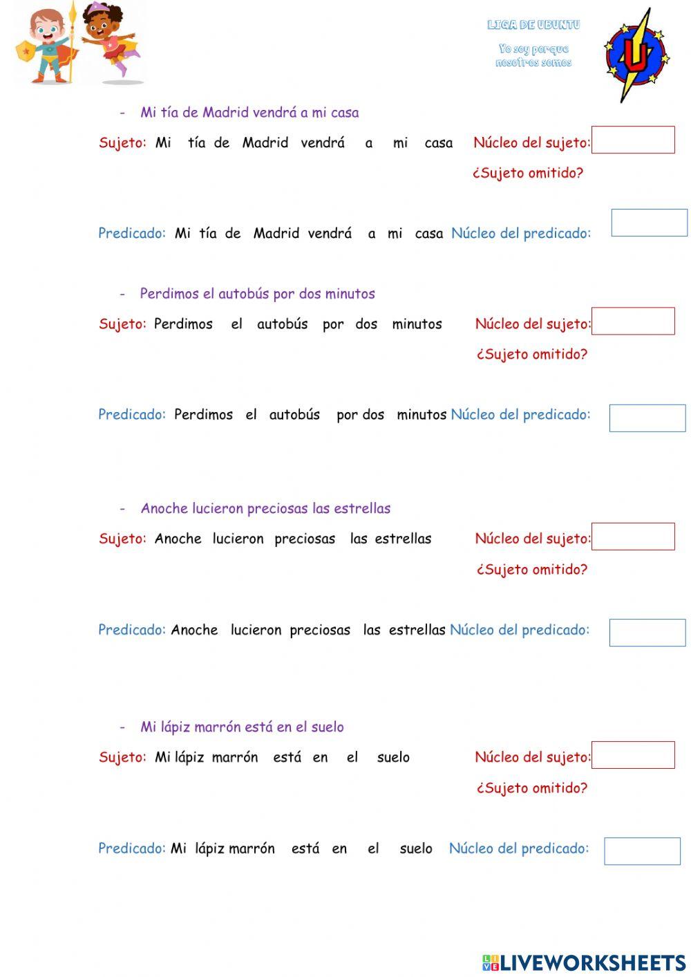 Examen1 de lengua 6º