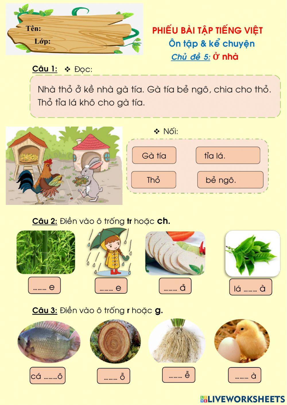 TIẾNG VIỆT - KỂ CHUYỆN CĐ 5