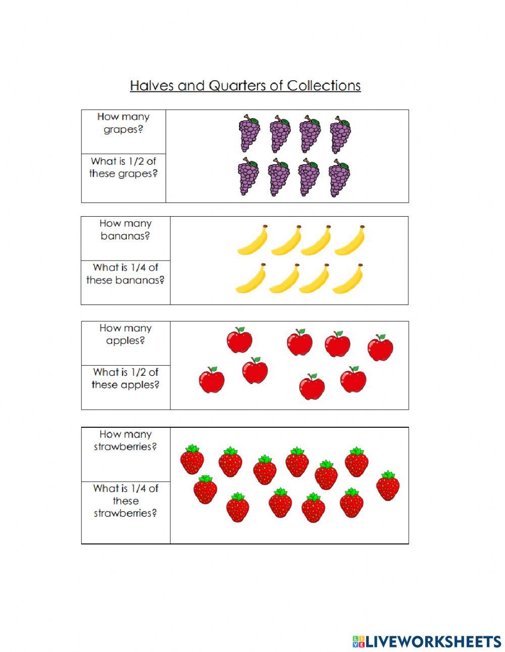 6756076 Fraction of a set MsLetren LiveWorksheets 6756076 Fraction of a set MsLetren LiveWorksheets