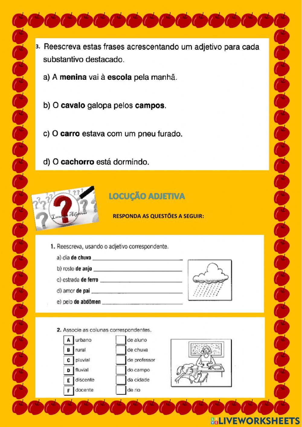 Adjetivo - Locução Adjetiva - Adjetivo Pátrio - Parte II