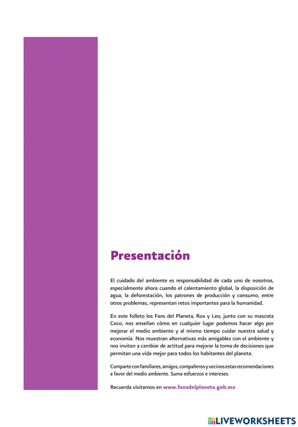 Cuidado del medio ambiente