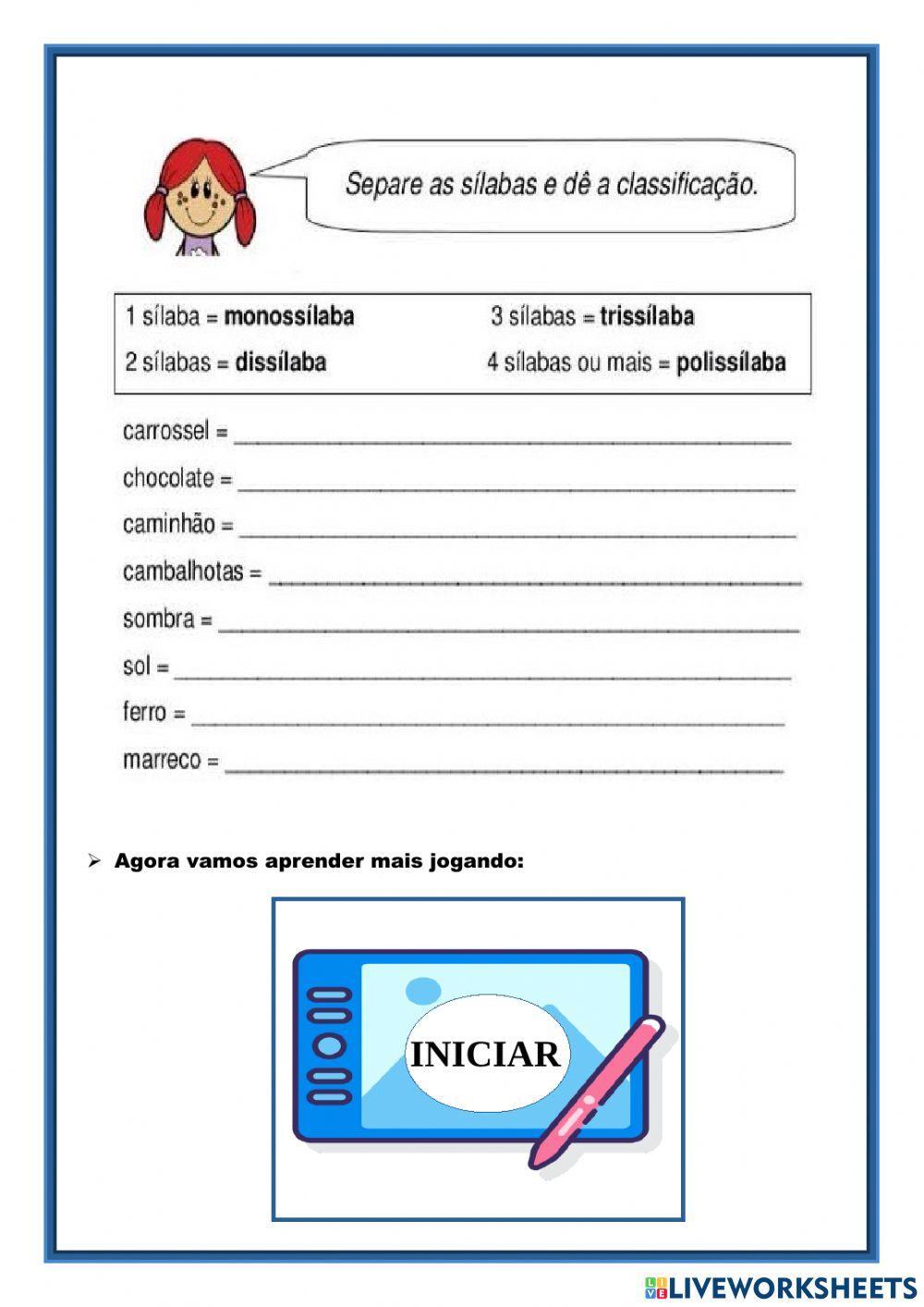 Classificação silábica