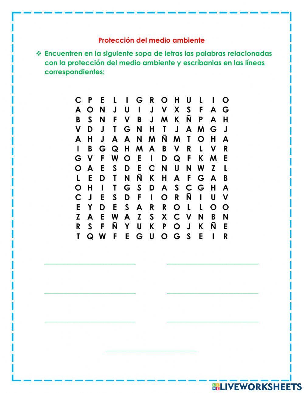 Protección del medio ambiente