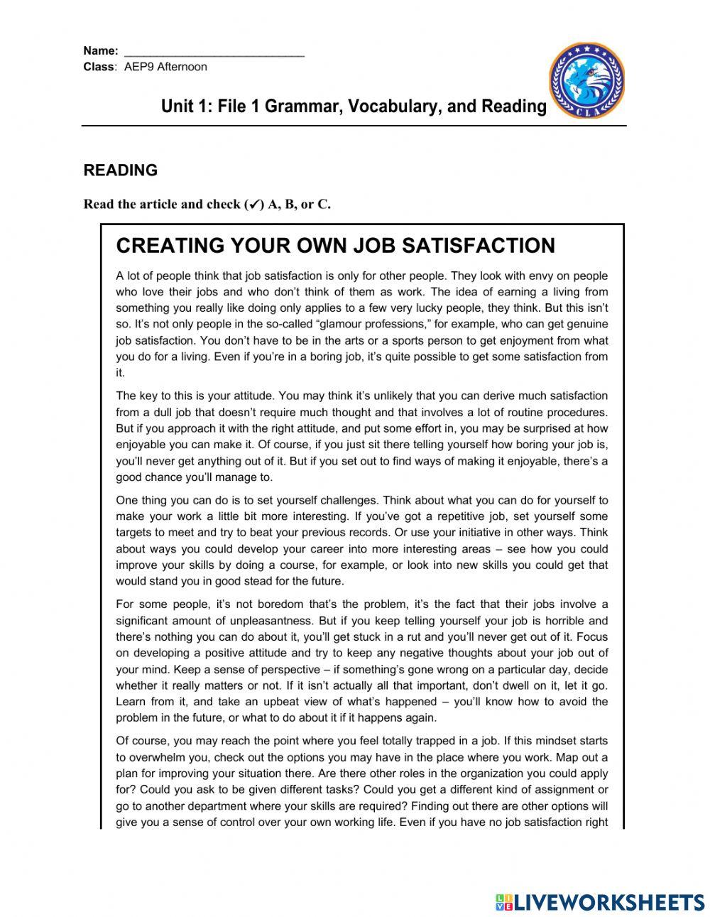 Mid-term Review Quiz Unit 1 & 2