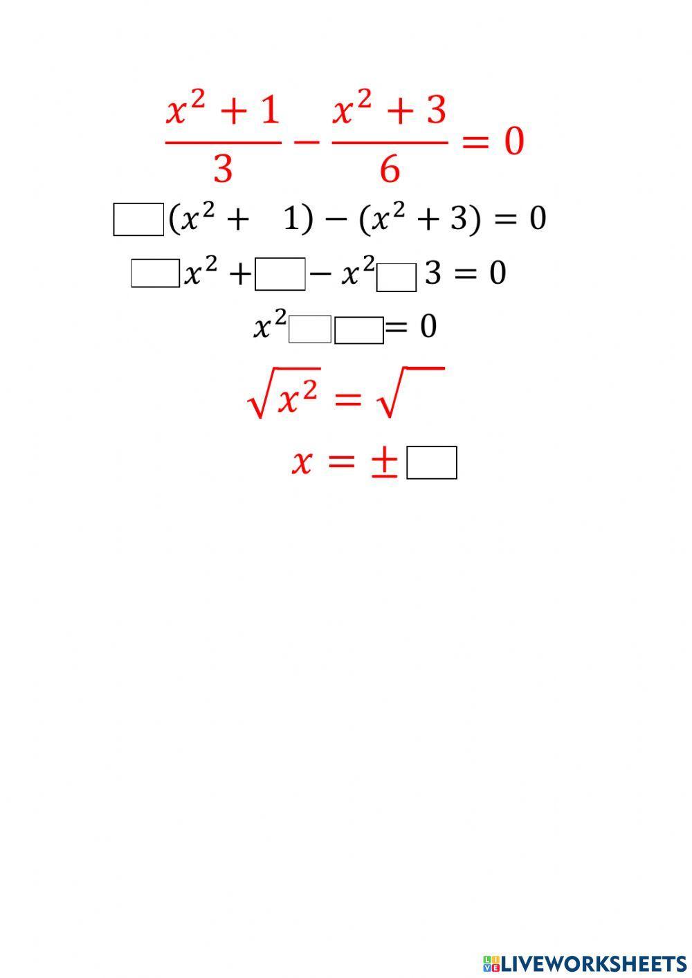 Ecuaciones de 2do grado