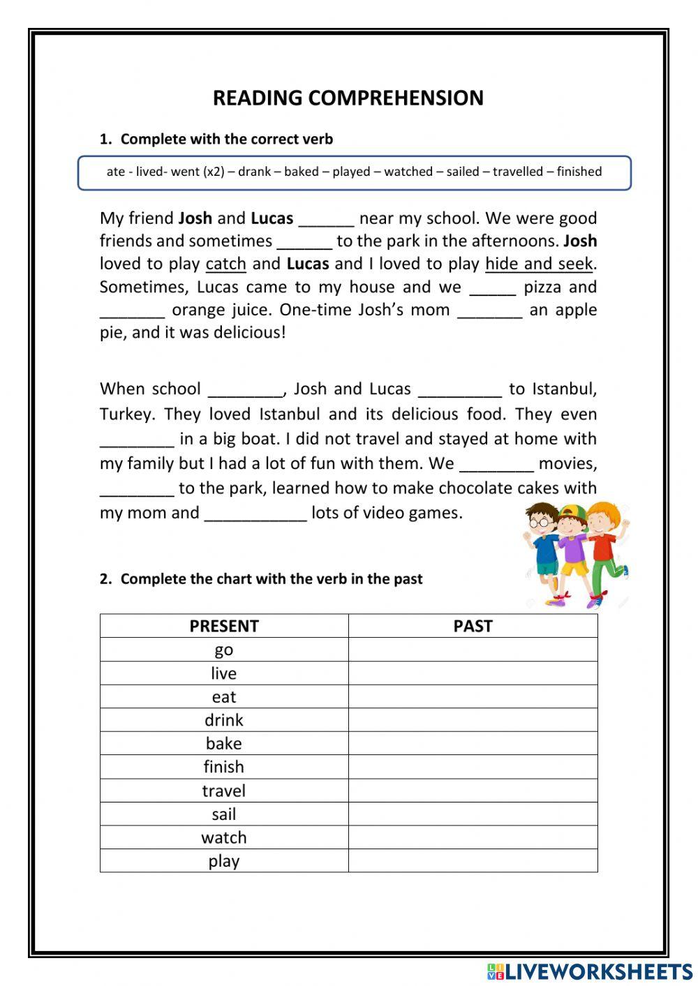 Reading comprehension