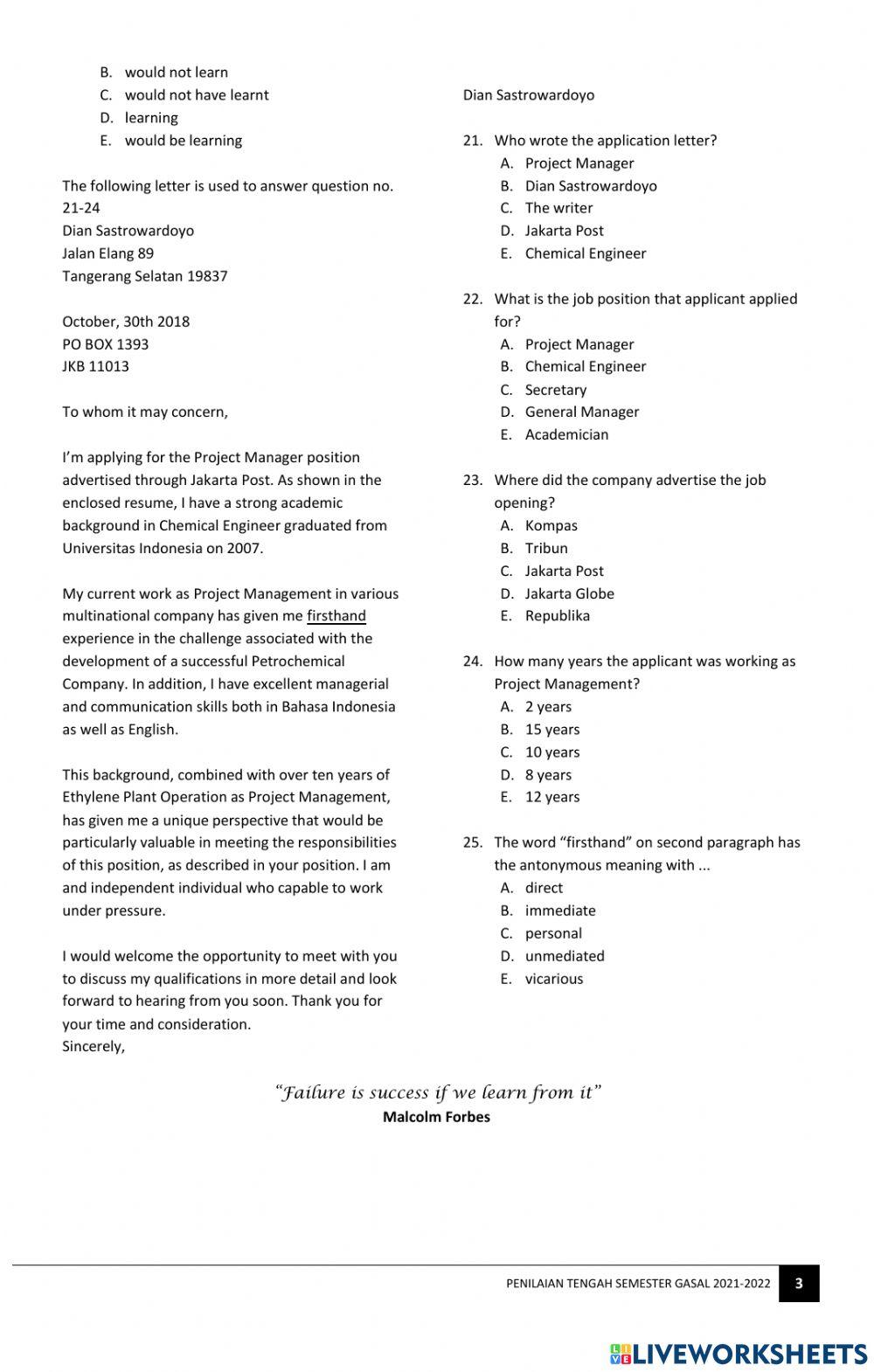 Penilaian Tengah Semester