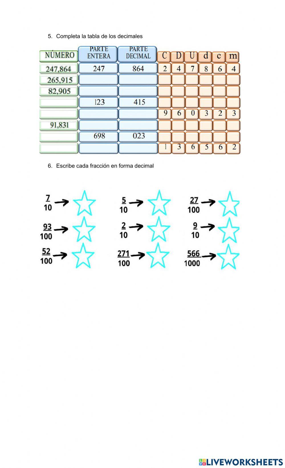 Números  decímales