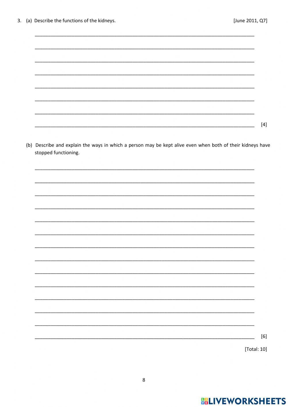 Biology - 9 Excretion