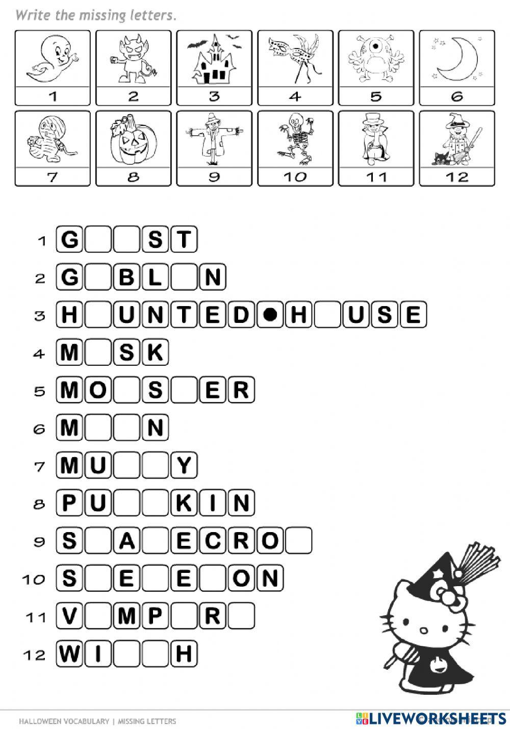 Halloween - Vocabulary